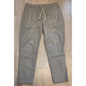 Vuori Ripstop Pants Mens L Khaki Elastic Waist Drawstring Casual Outdoors READ